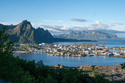 Panoramic View of Svolvær from Linken