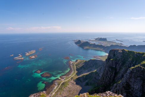 View from Nordlandsnupen Towards Sørland on Værøy